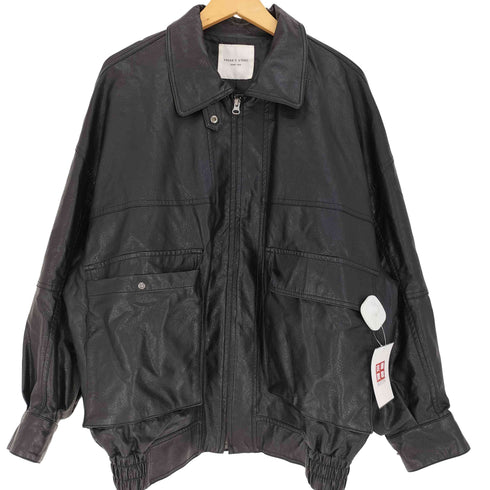 フリークスストア FREAKS STORE ジップアップ フェイクレザー ジャケット レディース FREE