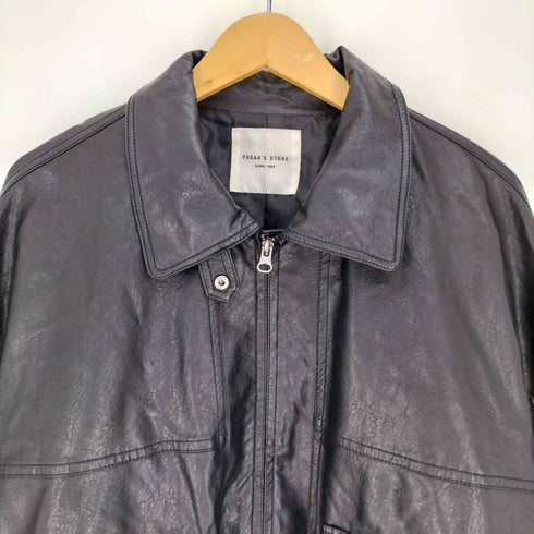 フリークスストア FREAKS STORE ジップアップ フェイクレザー ジャケット レディース FREE