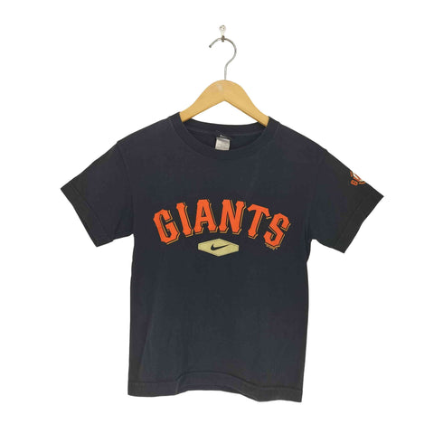 ナイキ NIKE 90s TEAMタグ フロントプリントクルーネックTシャツ Y2K レディース S