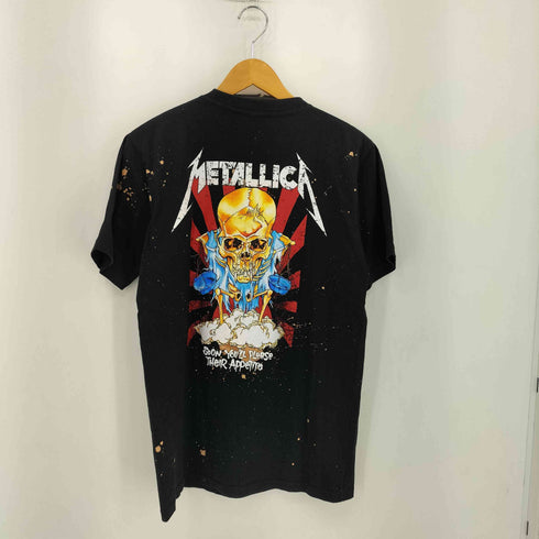 ageinst METALICA メタリカ 両面プリント スカル半袖 バンドTシャツ メンズ L