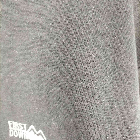 ファーストダウン FIRST DOWN 刺繍ロゴ ハーフジップ スウェット メンズ JPN:L