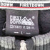 ファーストダウン FIRST DOWN 刺繍ロゴ ハーフジップ スウェット メンズ JPN:L