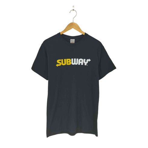 ジャージーズ JERZEES フロント企業ロゴプリントクルーネックTシャツ メンズ M