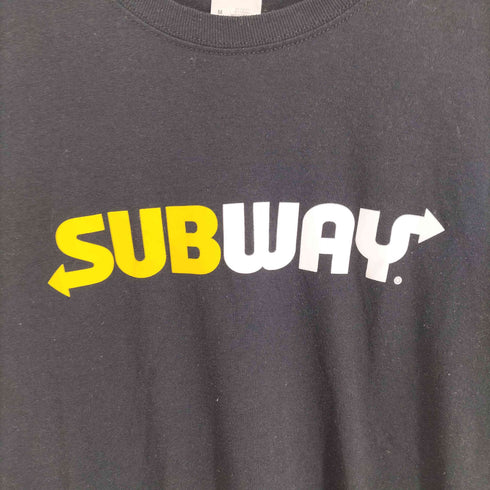 ジャージーズ JERZEES フロント企業ロゴプリントクルーネックTシャツ メンズ M