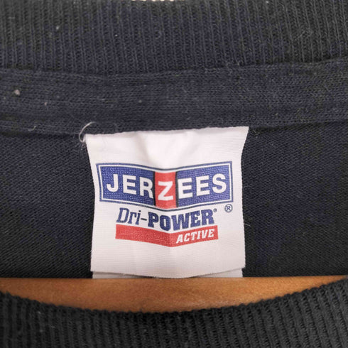 ジャージーズ JERZEES フロント企業ロゴプリントクルーネックTシャツ メンズ M