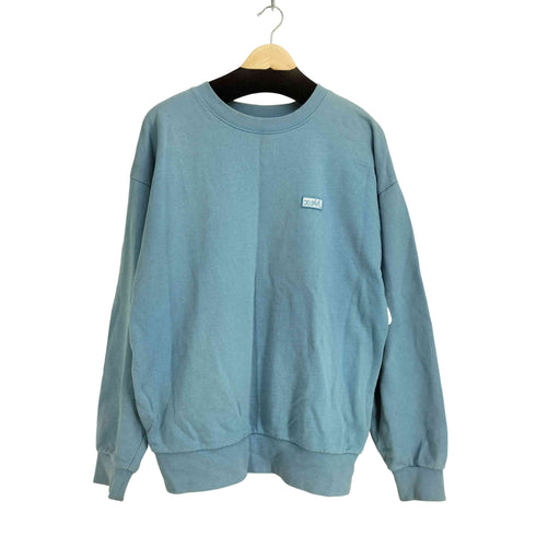 エックスガール X-girl 21AW BOX LOGO WIDE CREW SWEAT TOP レディース import:M