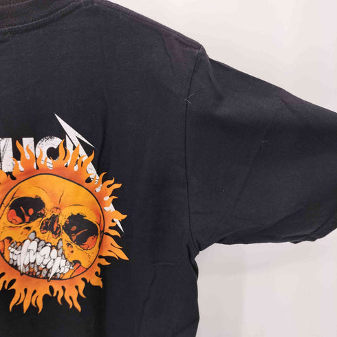 ageinst METALICA メタリカ 両面プリント スカル半袖 バンドTシャツ メンズ L