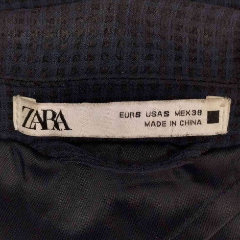 ザラ ZARA チェック柄 テーラードジャケット メンズ import:S