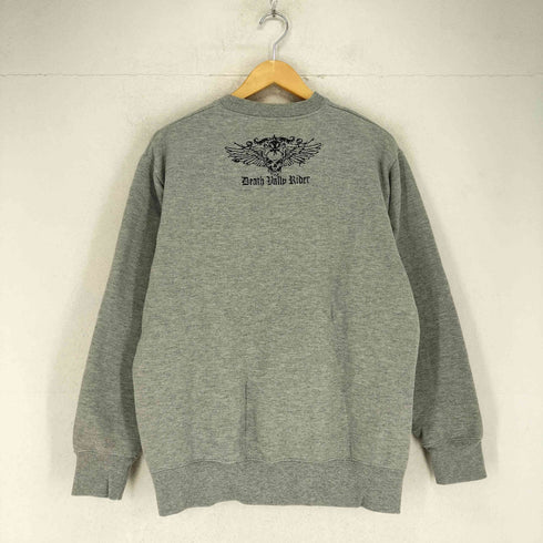 LOXFAM Y2K スカル プリント クルーネック スウェット メンズ JPN:L