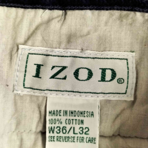 アイゾッド IZOD 90s 太畝 2タック コーデュロイパンツ メンズ W36/L32