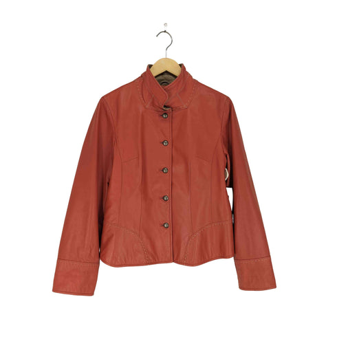 BELLE VOGUE lamb leather ステッチデザインラムレザージャケット レディース 11