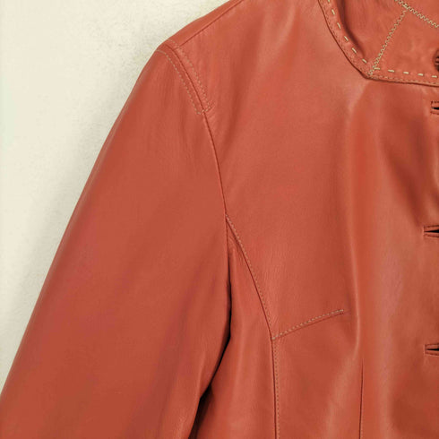 BELLE VOGUE lamb leather ステッチデザインラムレザージャケット レディース 11