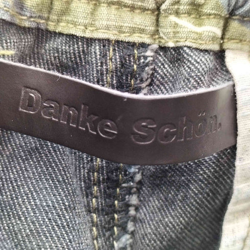 ダンケシェーン Danke Schon LAYER CAMO&DENIM BAGGY PANTS レイヤー カモ&デニム バギー メンズ JPN:M