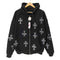 アンノウン UNKNOWN スパンコール クロス ジップアップパーカー メンズ import:XL