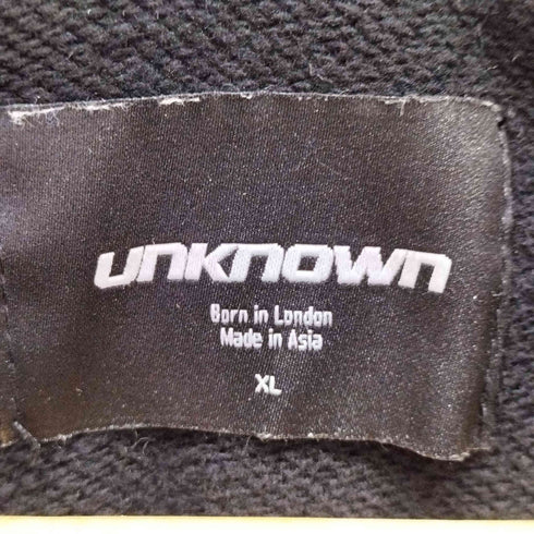 アンノウン UNKNOWN スパンコール クロス ジップアップパーカー メンズ import:XL