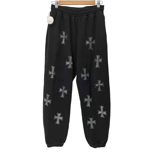 アンノウン UNKNOWN スパンコール クロス スウェットパンツ メンズ import:M