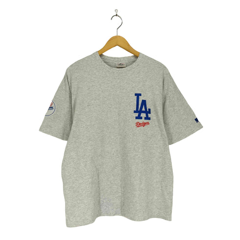 エムエルビー MLB メジャーリーグベースボール 別注 ワッペン刺繍 ビッグシルエット半袖Tシャツ メンズ JPN:M