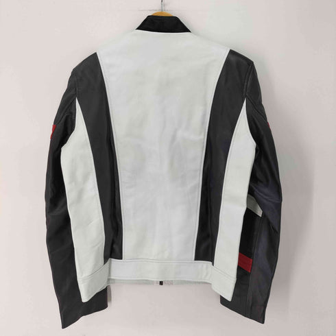 フェイクレザー ライダースジャケット メンズ import:L