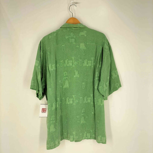 トミーバハマ Tommy Bahama 90s ドリンク フラダンス シャガード シルク 半袖アロハシャツ メンズ import:XL