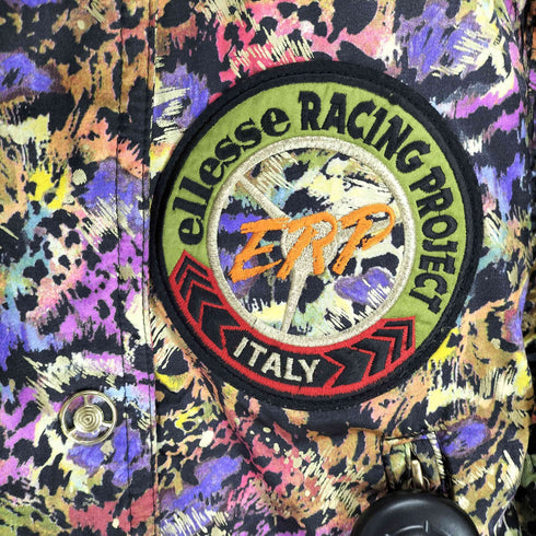 エレッセ ellesse 90s ellesse RACING PROJECT レオパード柄リバーシブル中綿ジャケット レディース M