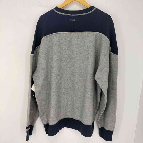 トミージーンズ tommy jeans vガゼット 異素材 スウェット メンズ import:XL
