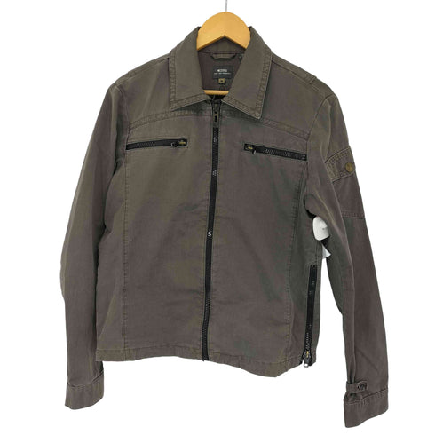 ジースターロー G-STAR RAW コットン フルジップ ステンカラー ヘリンボーン ワークジャケット メンズ import:M