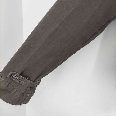 ジースターロー G-STAR RAW コットン フルジップ ステンカラー ヘリンボーン ワークジャケット メンズ import:M