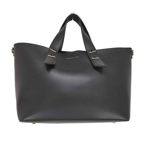チャールズアンドキース CHARLES&KEITH Shania シャナイア ダブルハンドルスラウチーバッグ レディース
