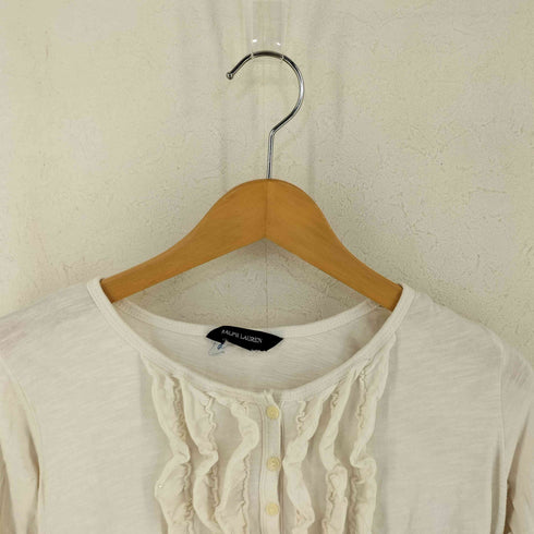 ラルフローレン RALPH LAUREN フリル長袖ロングスリーブTシャツ レディース