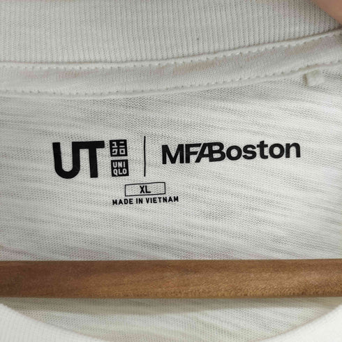 ユニクロ UNIQLO 和柄 富士山 フロントプリントクルーネックTシャツ メンズ XL