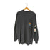 ハーレーダビッドソン HARLEY-DAVIDSON 90s USA製 96年コピーライト HOTEST SOUND フレイムプリント ポケット モックネックロングスリーブTシャツ メンズ import:XL