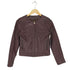FABIA lamb leather ラムレザーノーカラージャケット レディース S