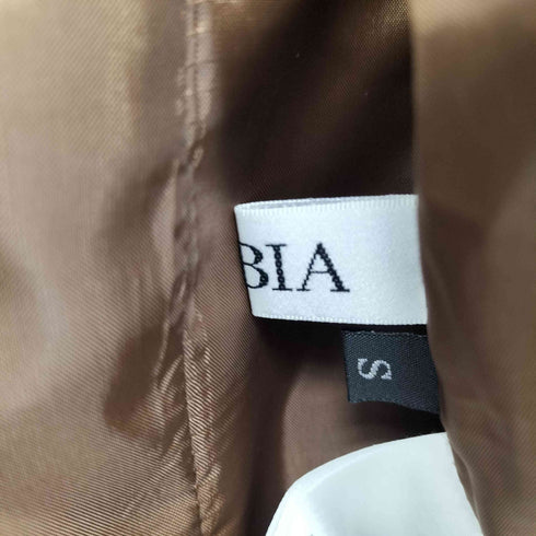 FABIA lamb leather ラムレザーノーカラージャケット レディース S