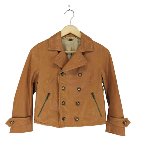 アダムエロペ Adam et Rope lamb leather ラムレザーショートコート レディース 38