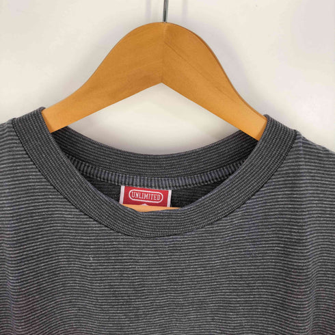 マルボロ Marlboro 90s~00s ロゴ刺繍 ポケット ボーダー 半袖Tシャツ メンズ L/XL