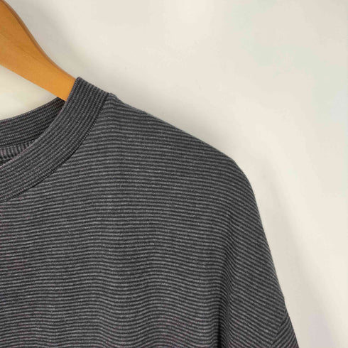 マルボロ Marlboro 90s~00s ロゴ刺繍 ポケット ボーダー 半袖Tシャツ メンズ L/XL