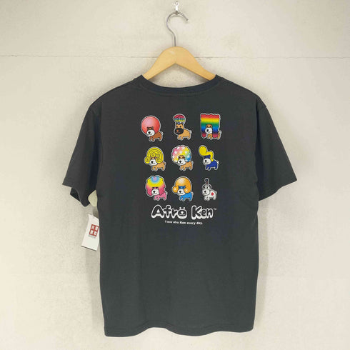 両面アニメプリントクルーネックTシャツ メンズ M