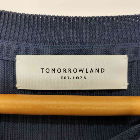 トゥモローランド TOMORROWLAND コットンランダムリブ クルーネックワンピース レディース FREE