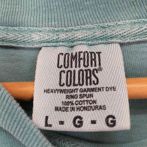 コンフォートカラーズ COMFORT COLORS 後染め 両面プリントL/Sカットソー メンズ L