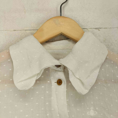 ヴィヴィアンウエストウッドレッドレーベル Vivienne Westwood RED LABEL ドット柄シースルーシャツ レディース 1