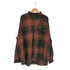 NORTH RIVER 90s レーヨン混 オンブレチェック ボタンダウン長袖シャツ メンズ import:XXL