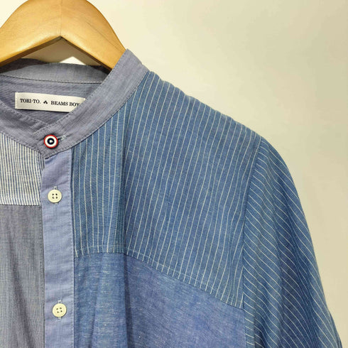 トリト TORI-TO 24SS 別注 ヨコフリル 5分袖 シャツ レディース JPN:36