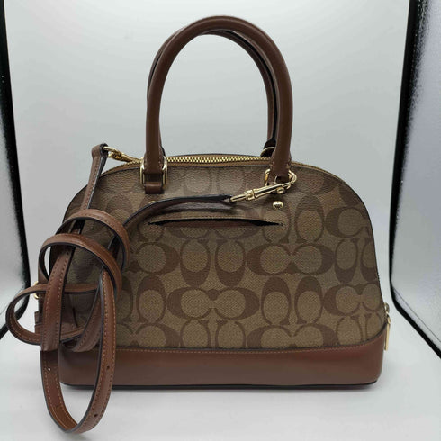 コーチ COACH PVCレザー シグネチャーロゴ2WAY ハンドバッグ ショルダーバッグ レディース