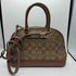 コーチ COACH PVCレザー シグネチャーロゴ2WAY ハンドバッグ ショルダーバッグ レディース