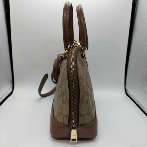 コーチ COACH PVCレザー シグネチャーロゴ2WAY ハンドバッグ ショルダーバッグ レディース