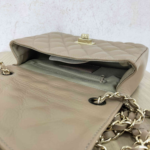 Maison Vincent MADE IN ITALY キルティング チェーンバッグ 2WAYショルダーバッグ レディース