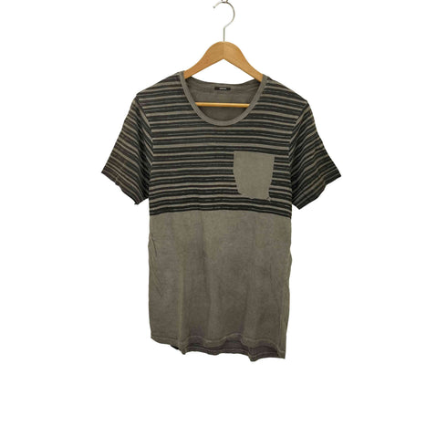 デンハム DENHAM FEDERAL VR プリントボーダーTシャツ メンズ