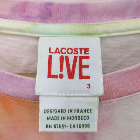 ラコステライブ Lacoste Live タイダイ柄Tシャツ メンズ JPN:3