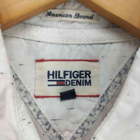 ヒルフィガーデニム HILFIGER DENIM ワンポイント刺繍半袖ボタンシャツ メンズ import:M