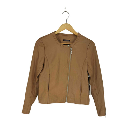 アーバンリサーチ URBAN RESEARCH lamb leather ノーカラー レザージャケット レディース JPN:M